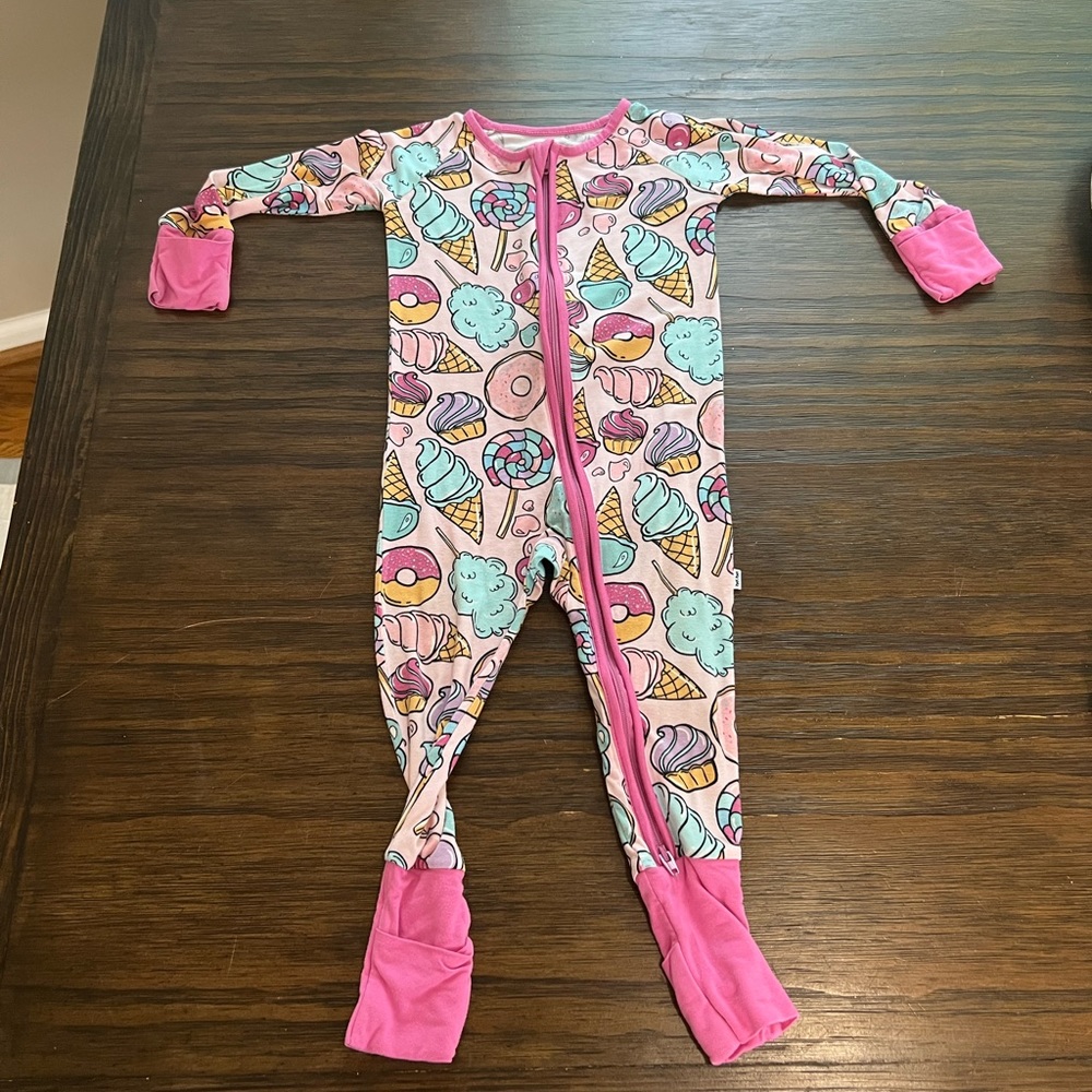 Little Sleepies 6-12 mo with flip hand/feet covers